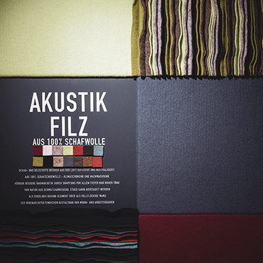 NEU: Akustik-Filz aus Schafwolle